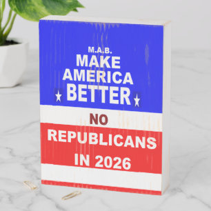 Better America Wooden Box Sign