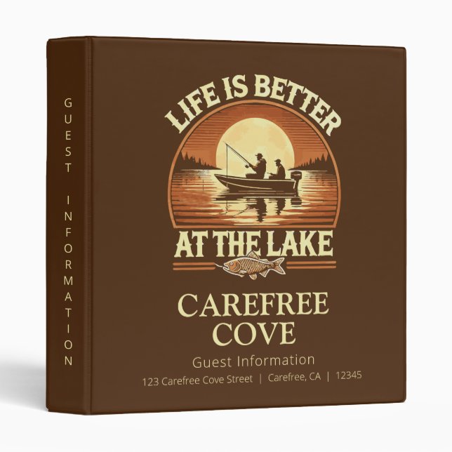 Better at the Lake Guest Information Binder (Front/Spine)