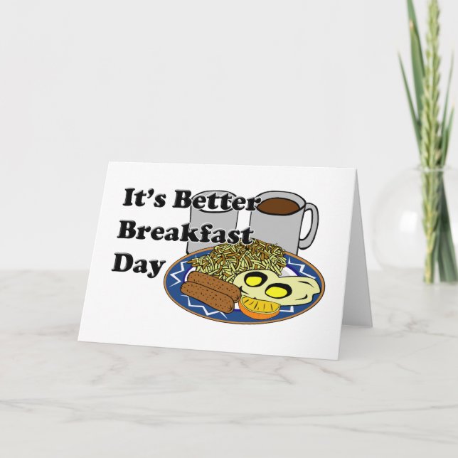 Better Breakfast Day Card (Front)