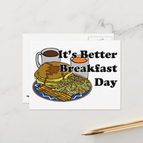 Better Breakfast Day Postcard