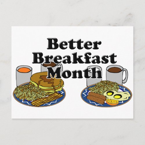 Better Breakfast Month Postcard