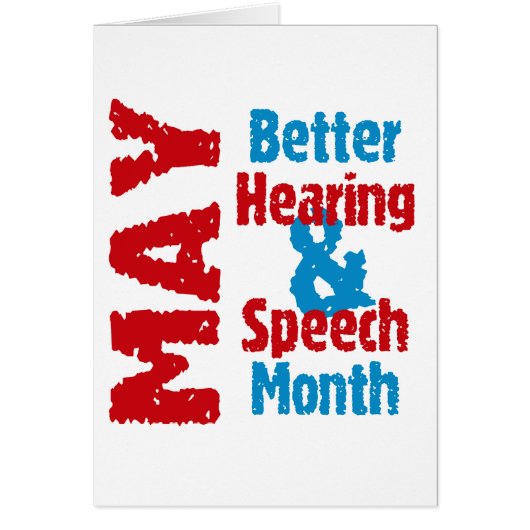 Better Hearing & Speech Month Cards (Front)