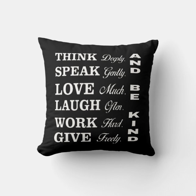 Better Human Behavior Throw Pillow (Front)
