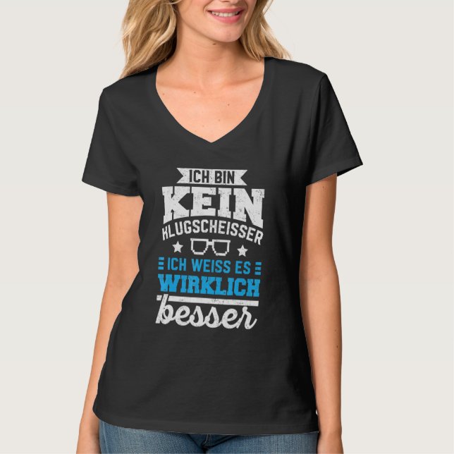 Better Knowledge  Ich Bin Kein Klugscheisser [Germ T-Shirt (Front)