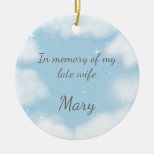 "Better Late Than Never" Funny Widower Custom Ceramic Ornament