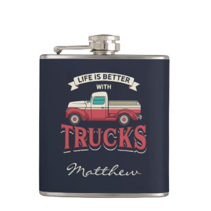 Monster Truck Personalized Thermos