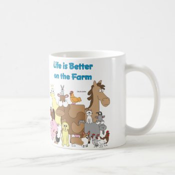 Better On The Farm Coffee Mug by ChickinBoots at Zazzle