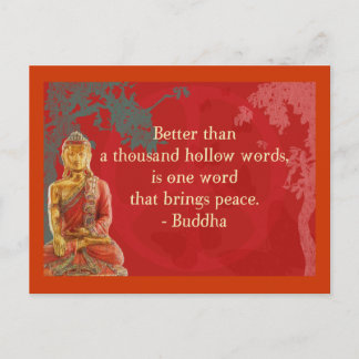 Better than a thousand hollow words... postcard