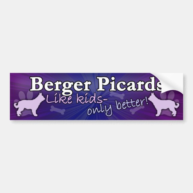 Better than Kids Berger Picard Bumper Sticker (Front)