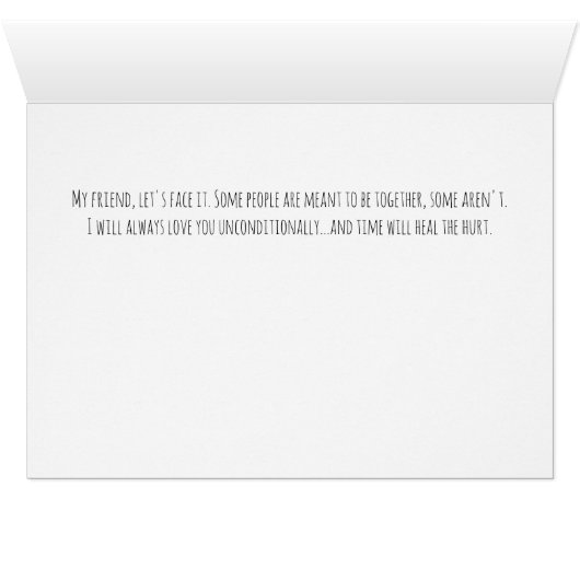 Better to have loved and lost divorce card (Inside Horizontal (Bottom))