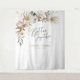 Better Together   Boho Bohemian Wedding Decor Tapestry