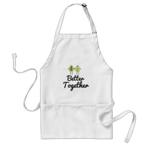 Better together couple adult apron