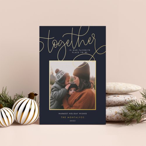 Better Together  Foil Holiday Card