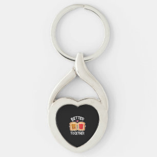 Better Together Fun Couple Playful Style Keychain