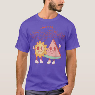 Better Together Funny Sun & Pizza Love is Love LGB T-Shirt