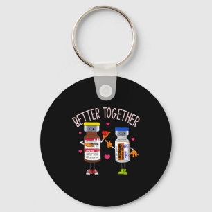 Better Together Haldol Ativan Icu Nurse Valentine  Keychain