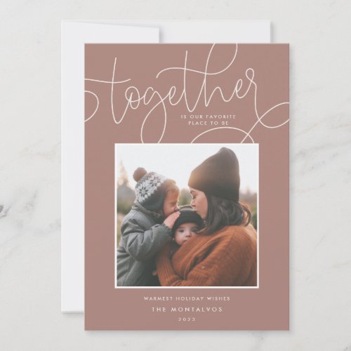 Better Together  Holiday Photo Card