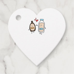 Better Together Love for Chocolate Milk Drinkers P Favor Tags