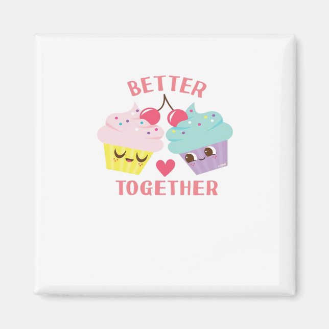 Better Together Love Heartfelt Design  Magnet (Front)