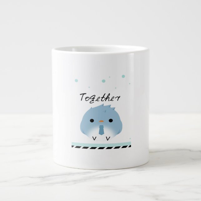 Better Together Minimal Design  Giant Coffee Mug (Front)