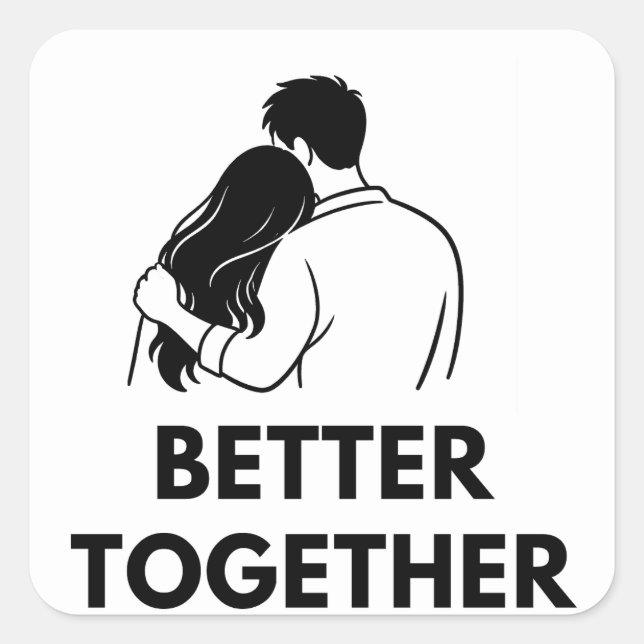 Better Together Minimal Sticker (Front)