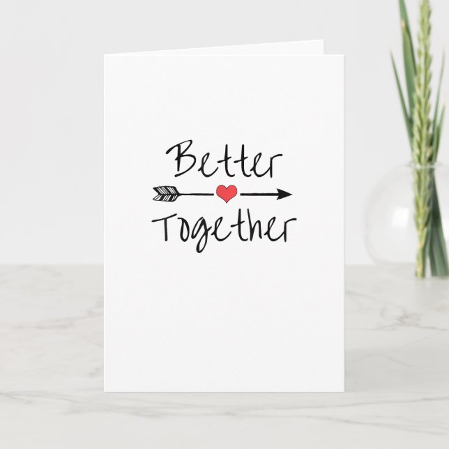 Better Together Modern Aesthetic  Card (Front)