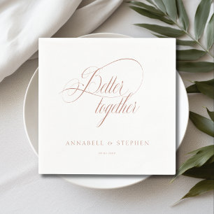 Better Together! Modern, Calligraphy, Napkins