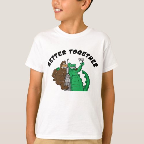 better together monster friendship t shirt