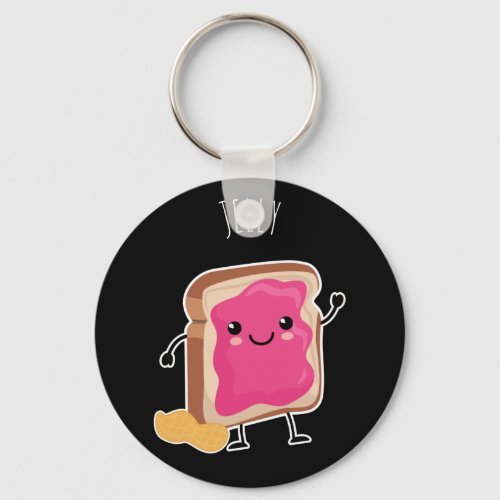 Better Together PB  J Jelly Keychain