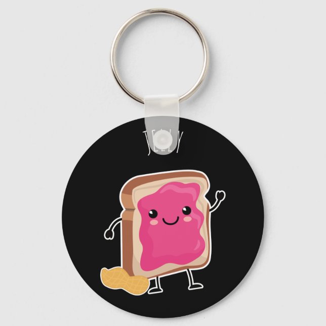 Better Together (PB & J): Jelly Keychain (Front)