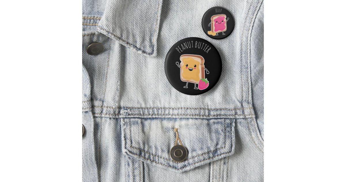 Better Together (PB & J): Peanut Butter Button | Zazzle