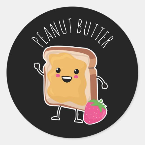 Better Together PB  J Peanut Butter Classic Round Sticker