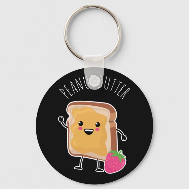 Better Together (PB & J): Peanut Butter Keychain (Front)