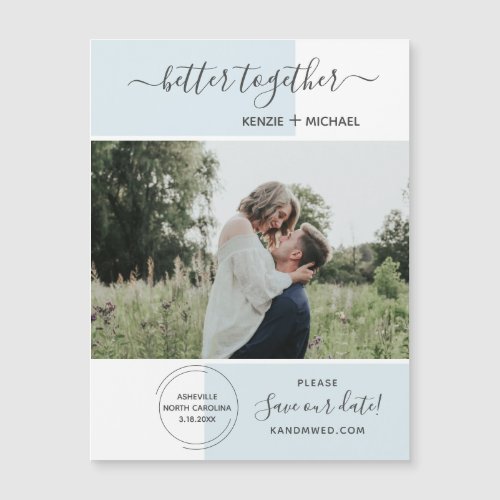 Better Together Photo Save the Date Wedding Modern