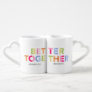 Better Together Rainbow Colors Coffee Mug Set