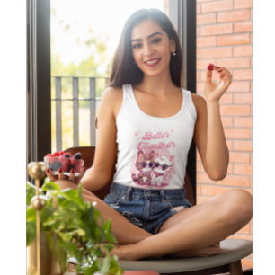 Better Together Shirt, ,Valentine's Day Cat Tank Top