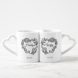 Better Together Valentine&#39;s Day Couples Photo  Coffee Mug Set