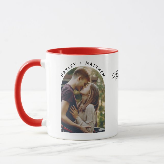 Better Together Valentines Day Couples Photo Mug (Left)