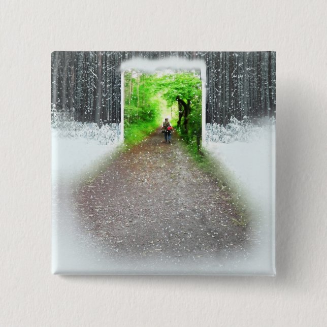 Better weather pinback button (Front)