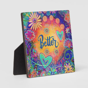 Better Whimsical Floral Inspirivity Plaque