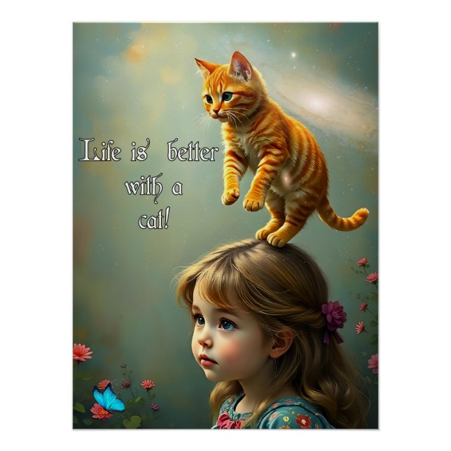 Better with a Cat  Poster (Front)