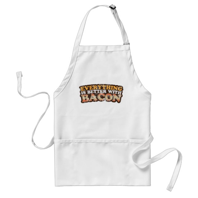 Better With Bacon Adult Apron (Front)