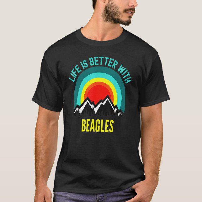 Better With Beagle Dog Owner T-Shirt (Front)