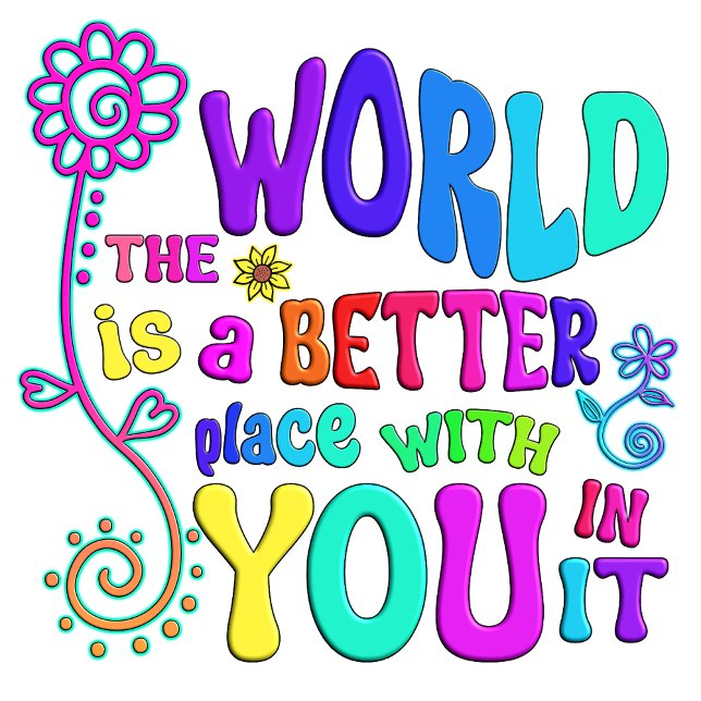 Better World Self Love Rainbow Quote  Hoodie (Creator Uploaded)