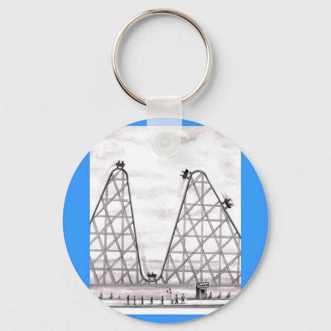 Better Worse Roller Coaster Keychain (Front)