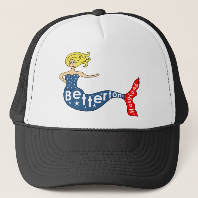 Betterton, Maryland Mermaid Trucker Hat (Front)