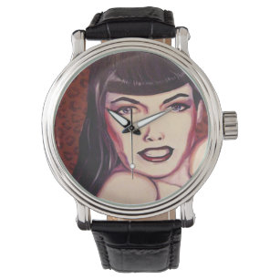 Bettie Page Vintage Style Watch