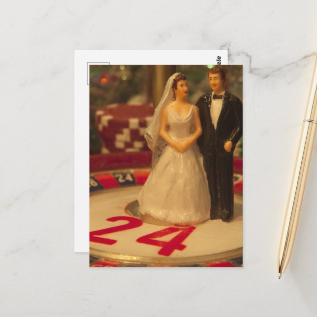 Betting on Marriage Postcard (Front/Back In Situ)