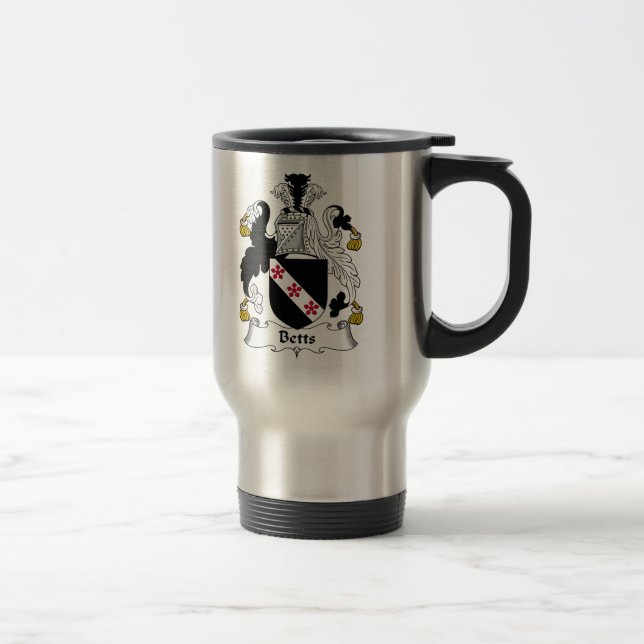 Betts Family Crest Travel Mug (Right)