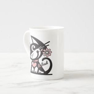 BETTY BAD KITTY BONE CHINA MUG
